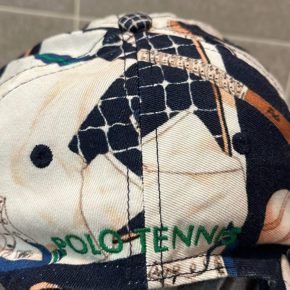 Polo Ralph Lauren Wimbledon Tennis Hat Cap Strap Back One Size - Picture 13 of 16